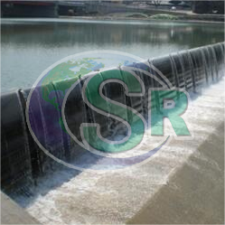 Xtiebi spillway operati pnewmatikament bil-pannelli tal-azzar